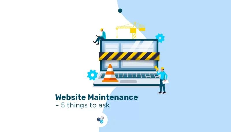Website maintenance illustration