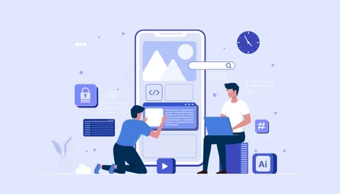 Illustration for Healthcare digital solutions